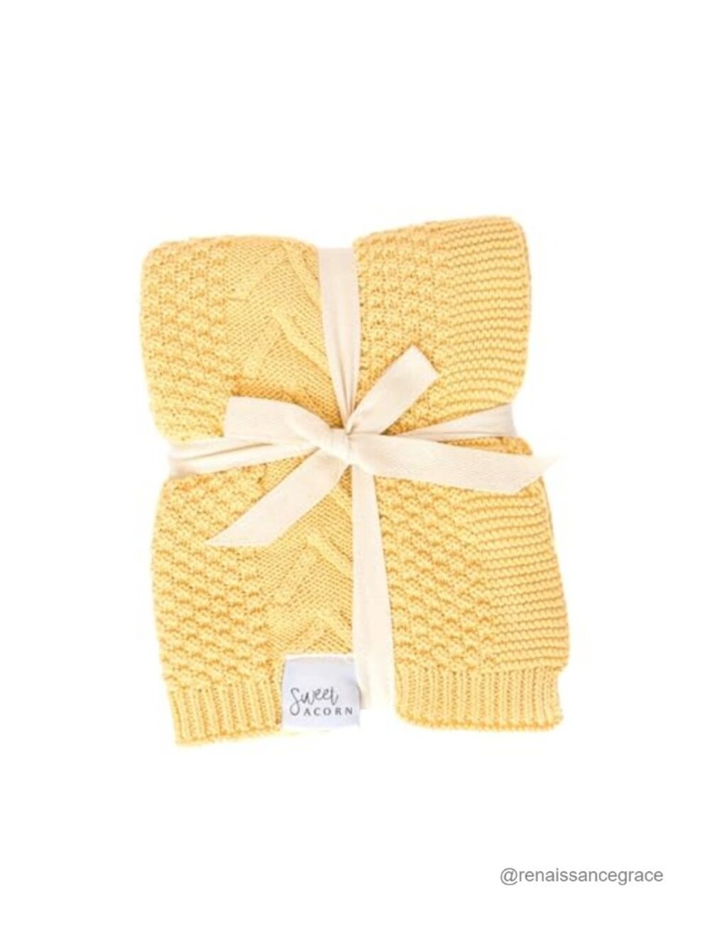 Organic Cotton Knit Baby Blanket Receiving Blanket for Crib or Stroller